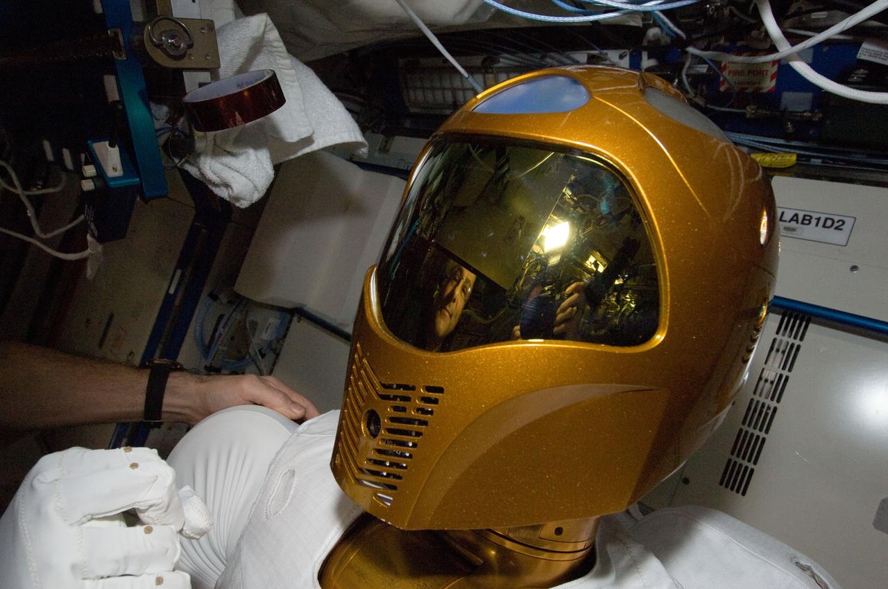 NASA Robonaut 2 humanoid robot aboard the International Space Station